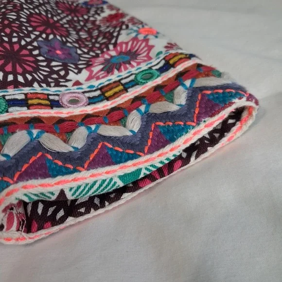 Christophe Sauvat Linda Jacket Blazer Sm Embellished Embroidered Crop Colorful - Picture 9 of 16